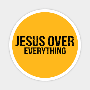 Jesus Over Everything Cool Motivational Christian Magnet